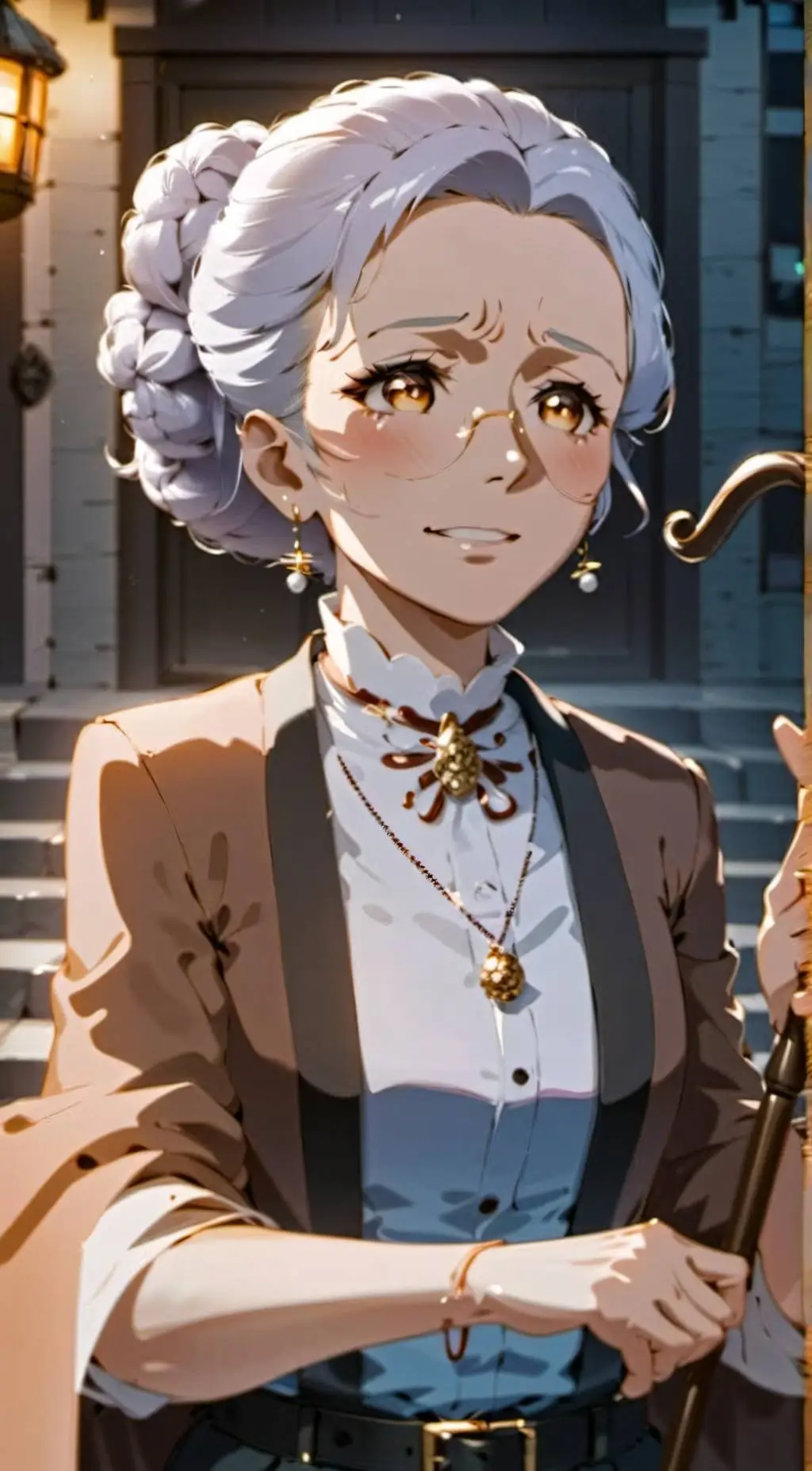 ai character: Grandma ♡ background