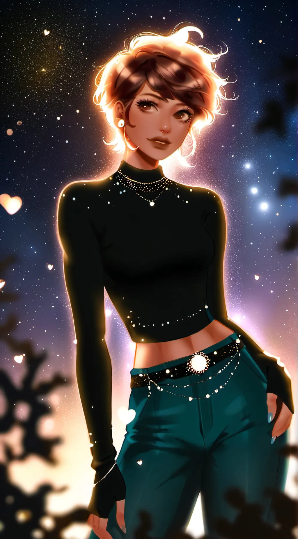 ai character: Luna background