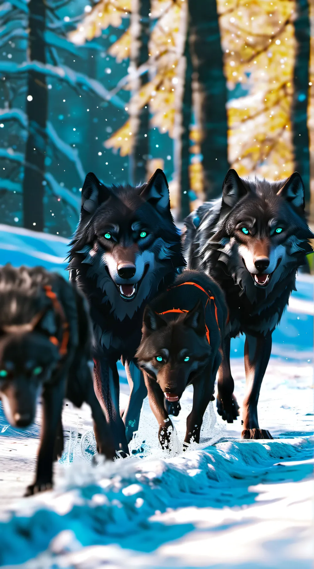 ai character: Your wolf fam/pack background