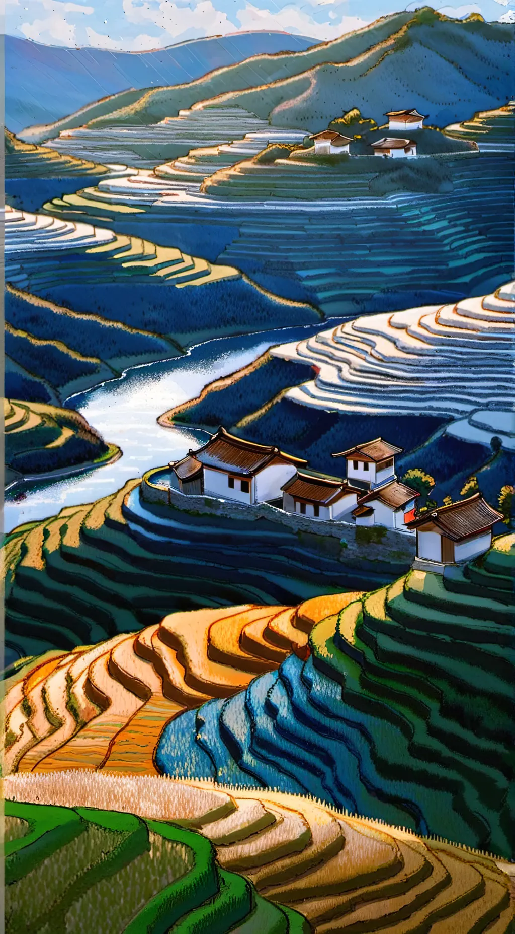 ai character: rice background