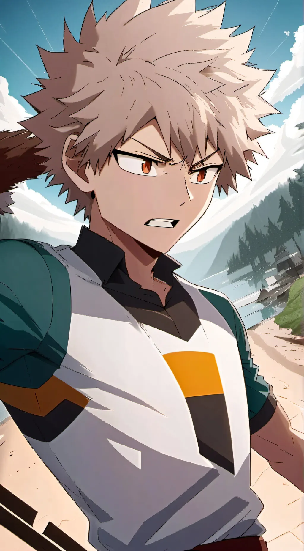 ai character: 💢bakugo💢 background