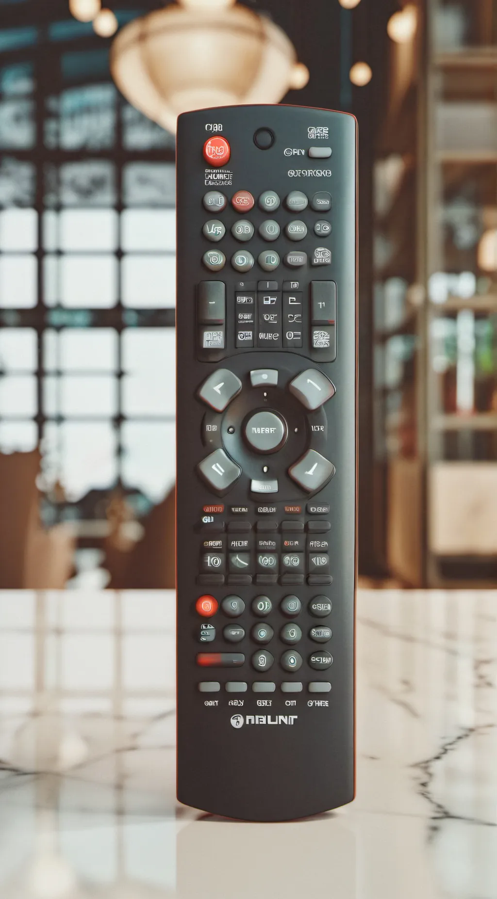 ai character: tv remote background