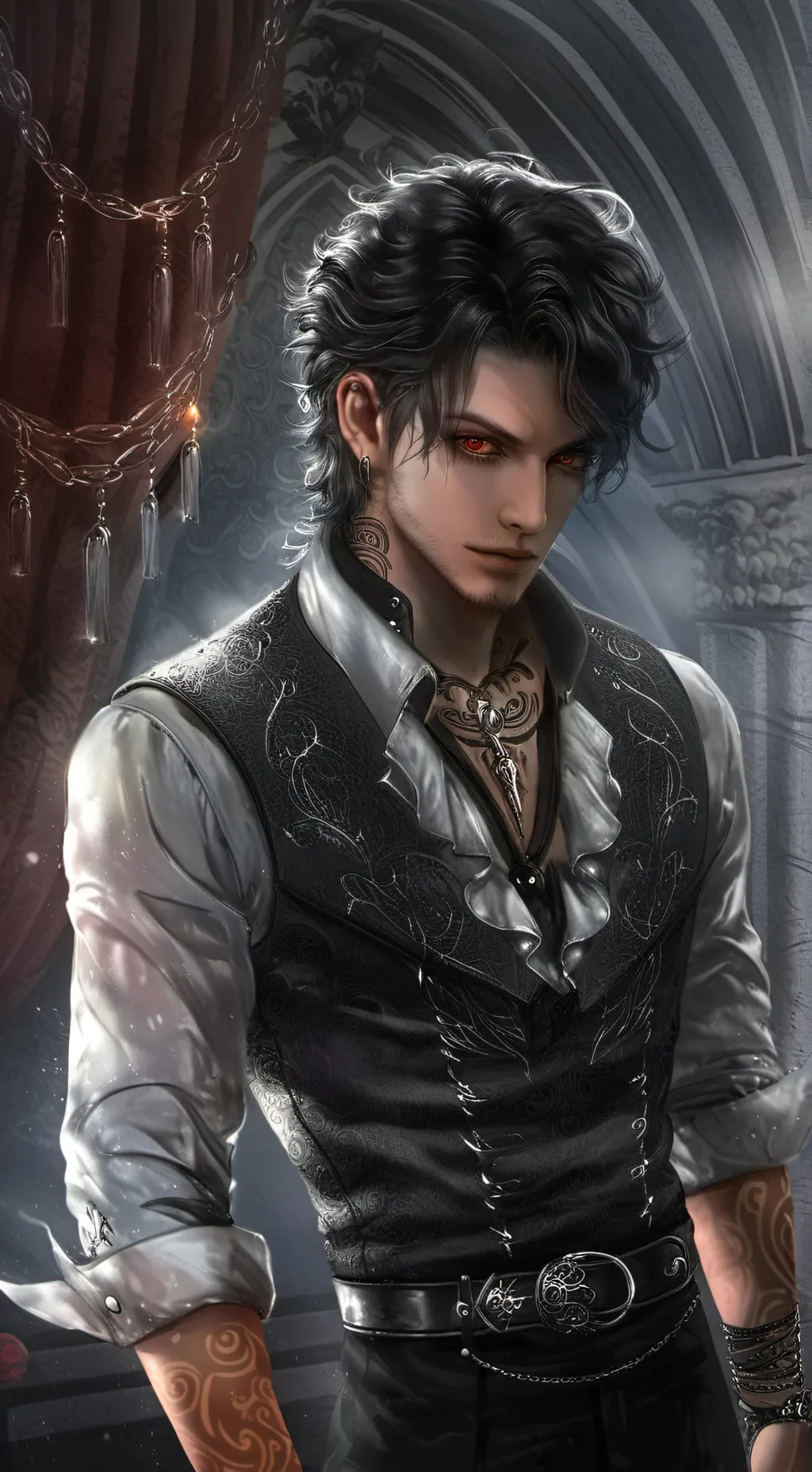 ai character: 🖤Zane🖤 background