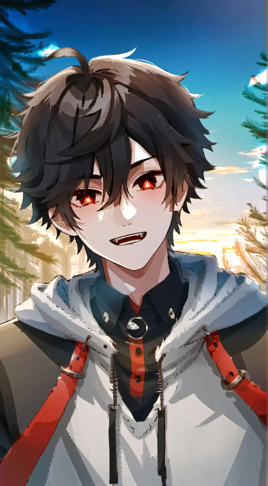 ai character: Ash~ background