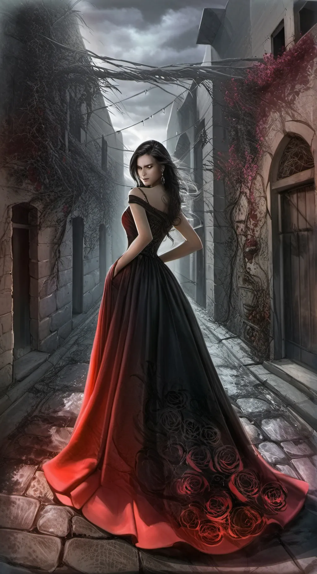 ai character: rose 🌹  background