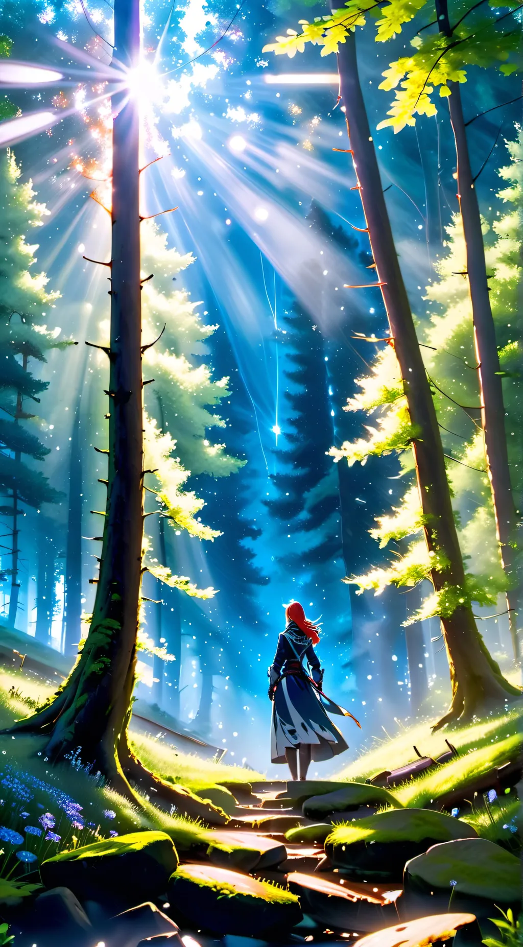 ai character: Aurora background