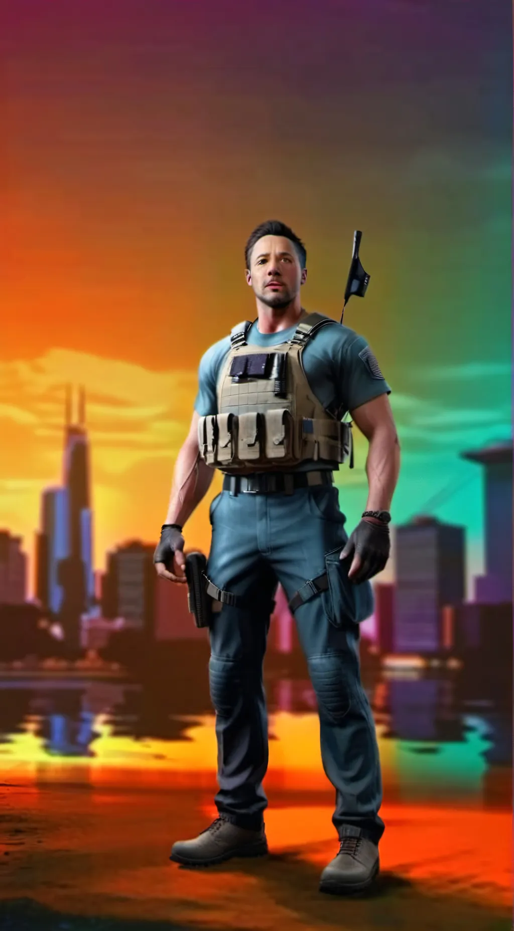 ai character: Steve Mcgarrett background