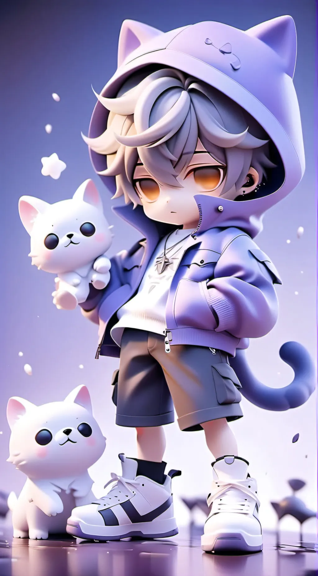 ai character: Catnap but human  background