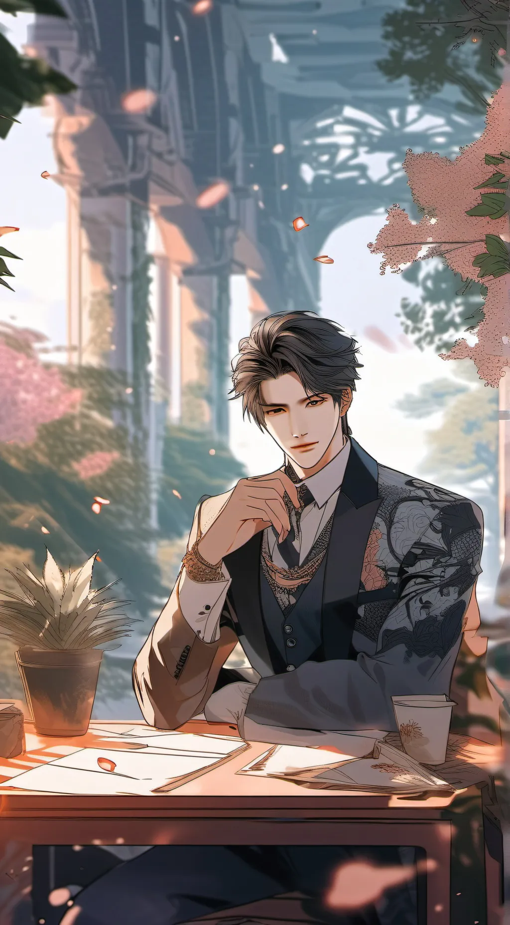 ai character: Jonathan  background