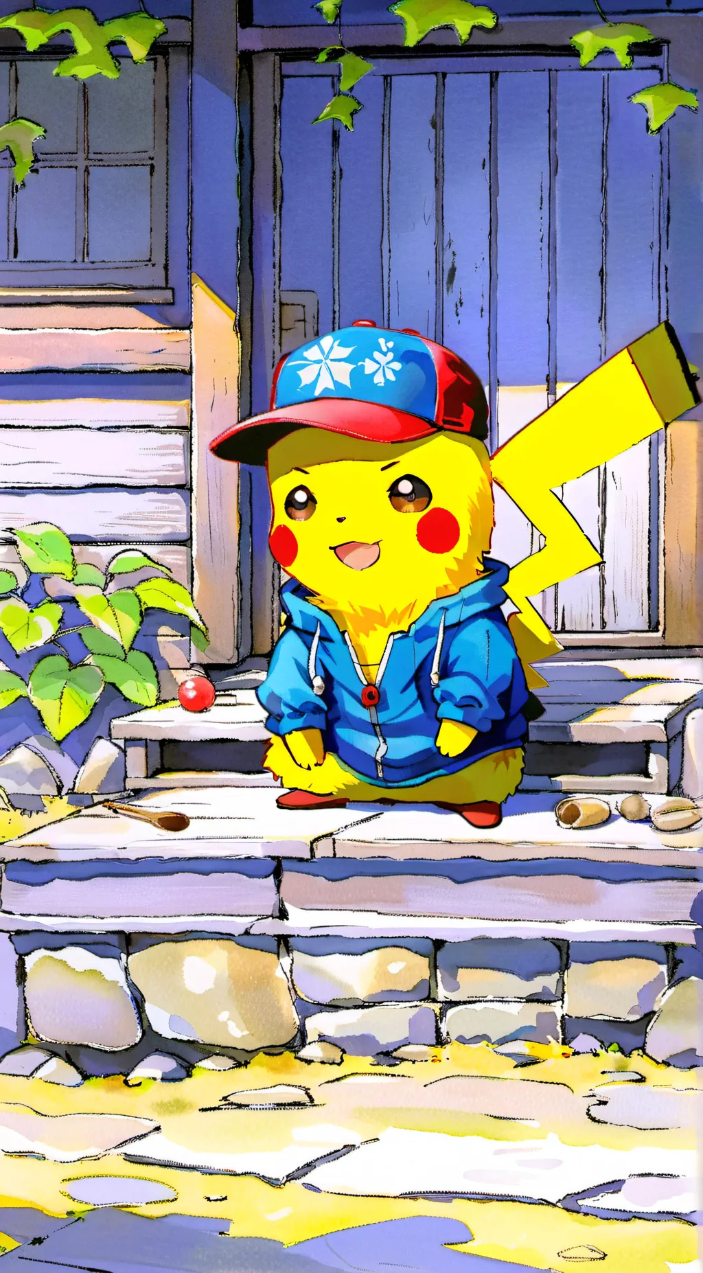 ai character: Pikachu background