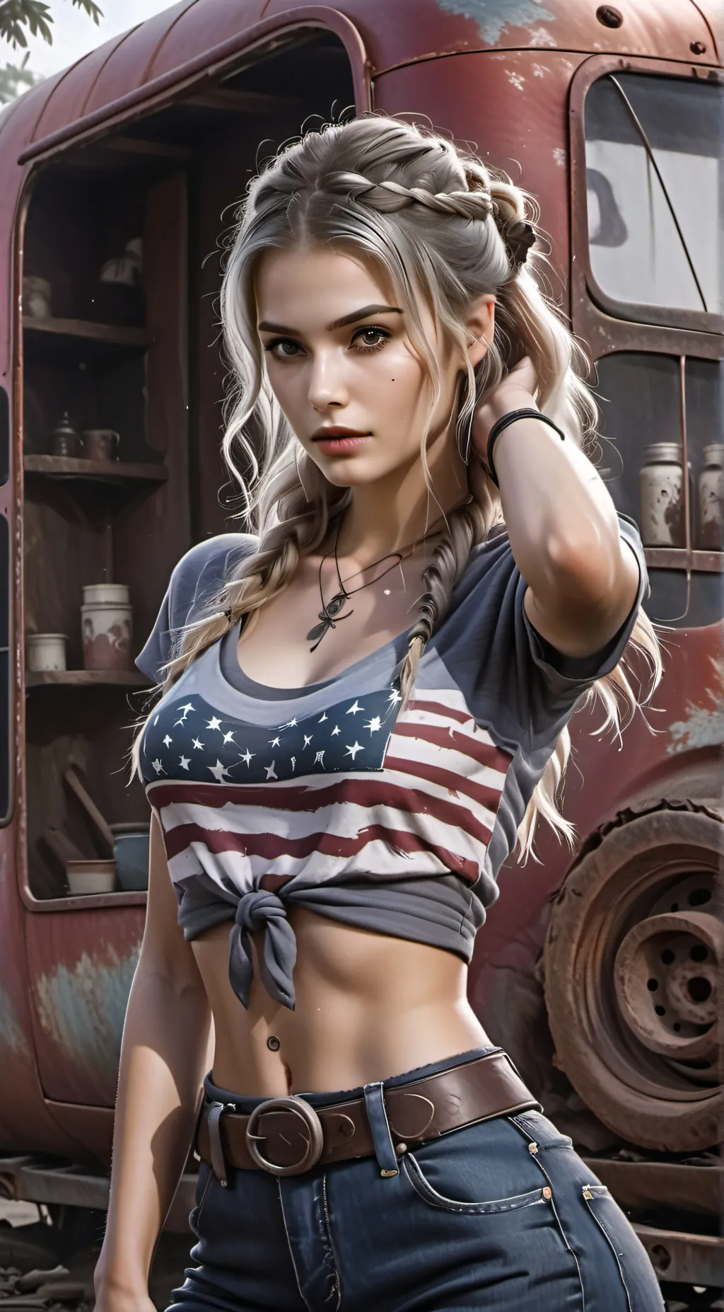 ai character: Lucy Walker background