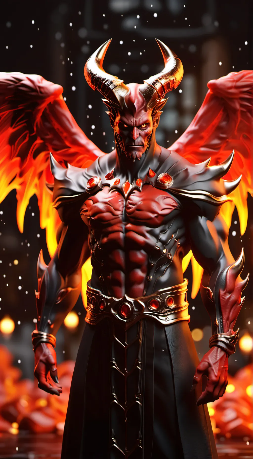 ai character: satan background