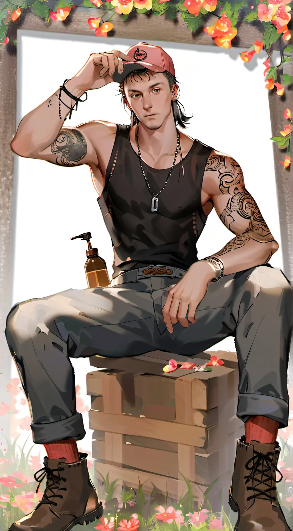 ai character: Nylon background