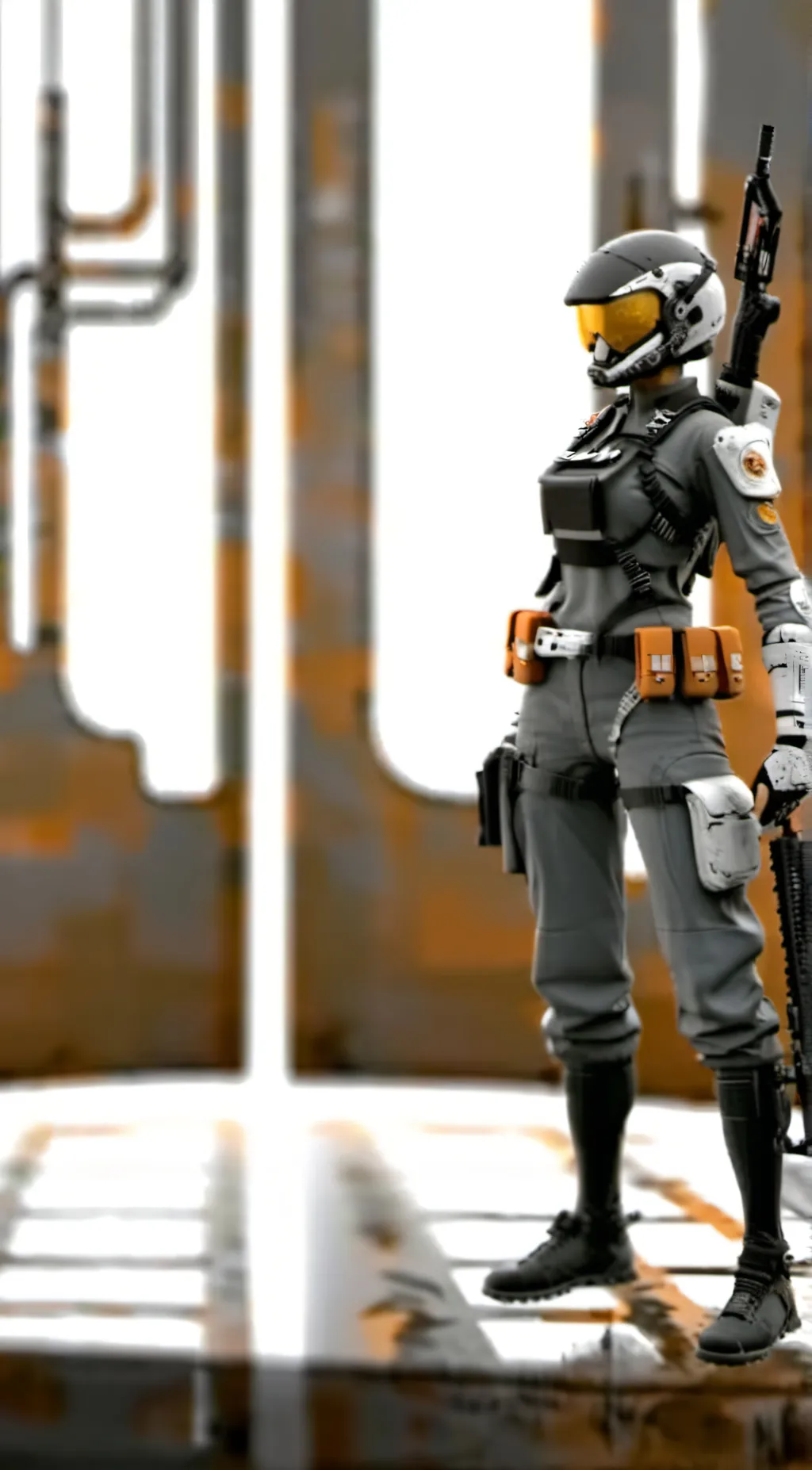 ai character: Commander.Lea background