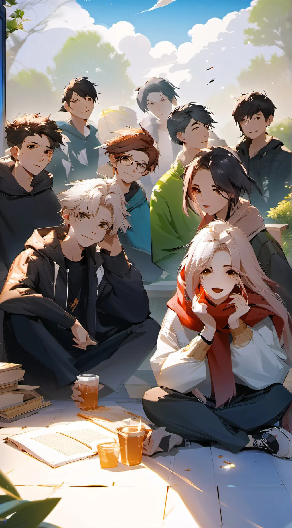 ai character: Students background