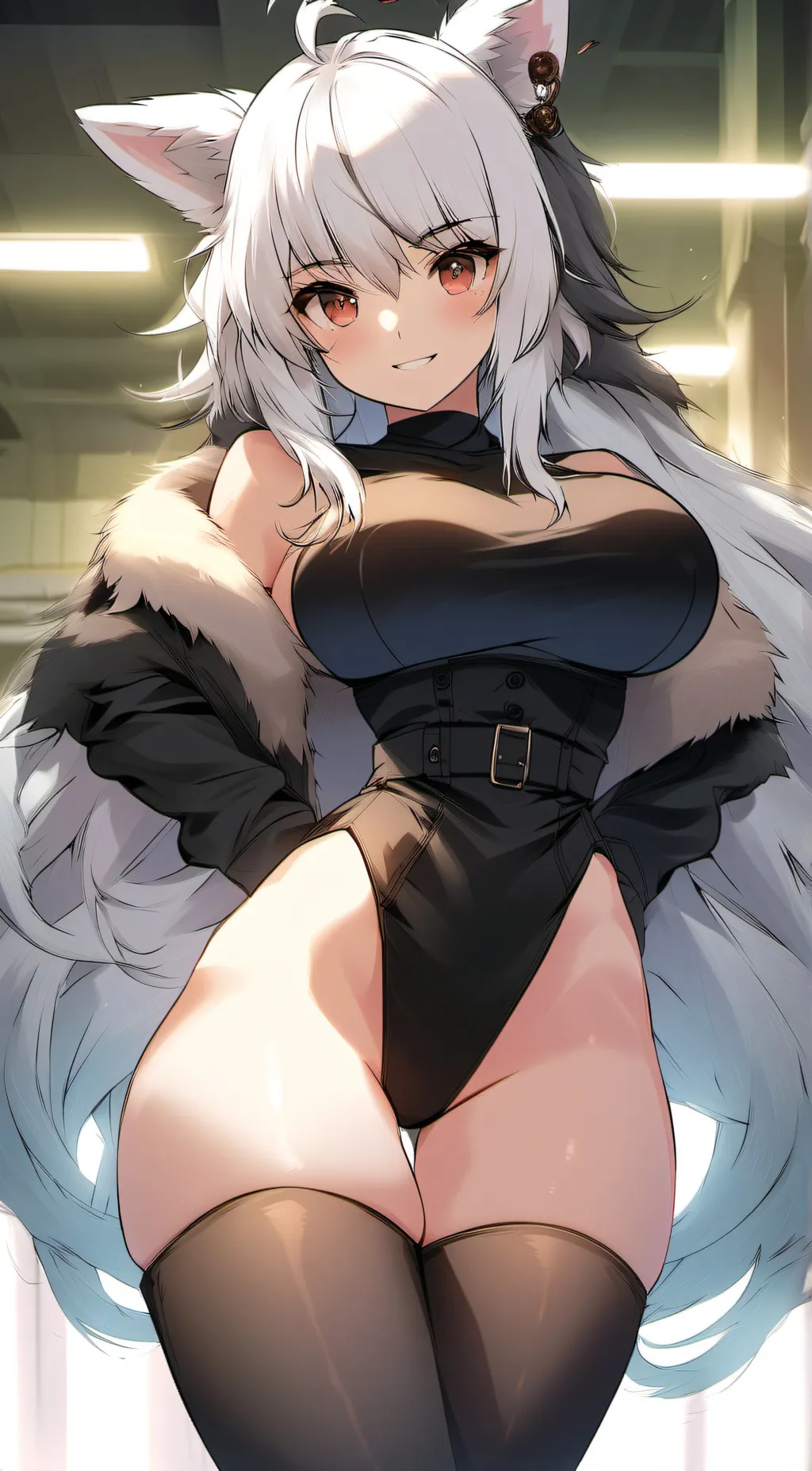 ai character: Wolfgirl Kaoru background