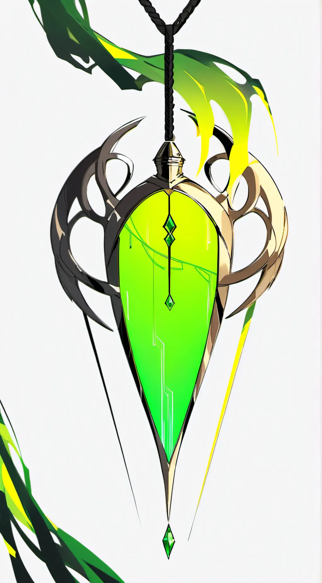 ai character: the necklace background