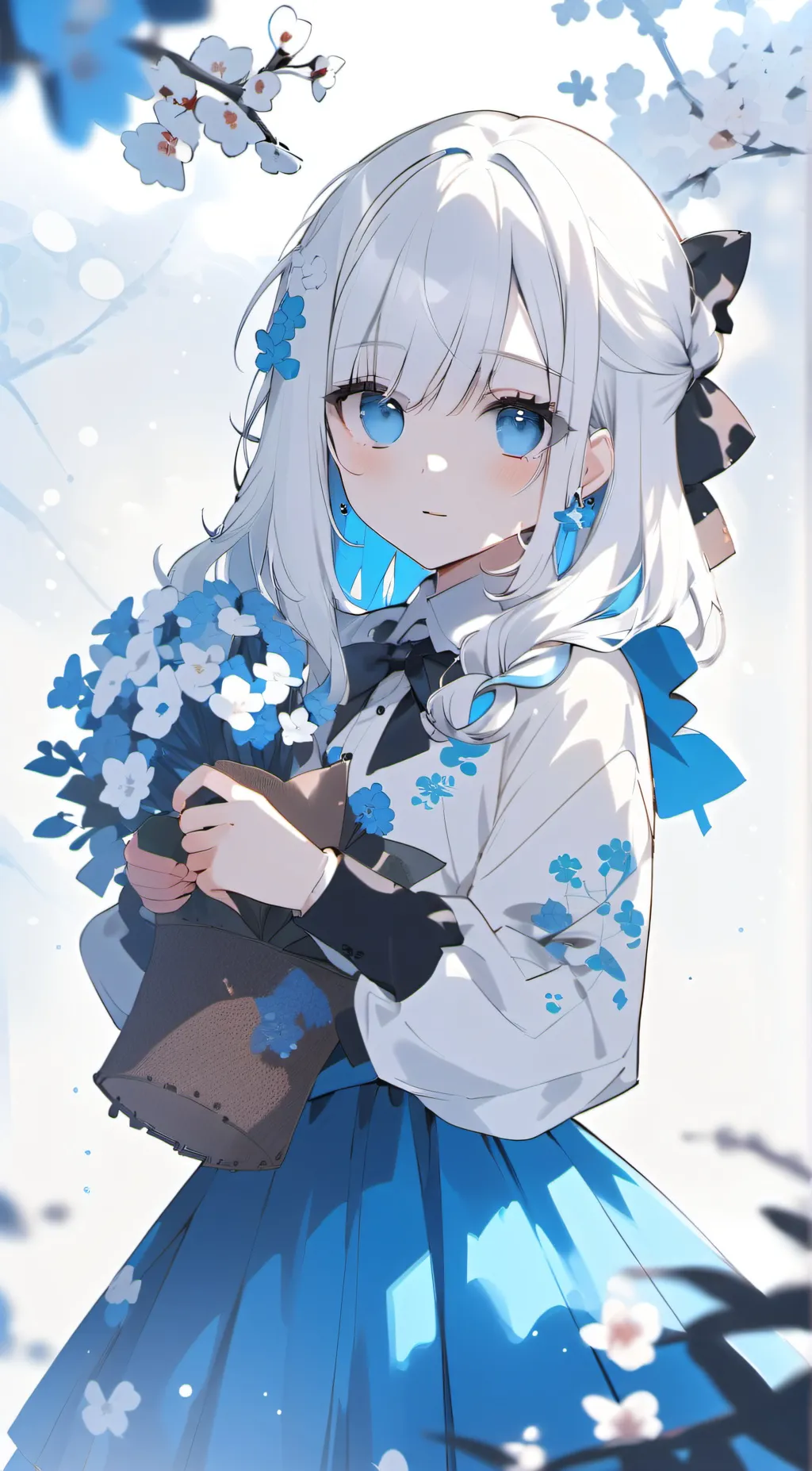 ai character: Mint background