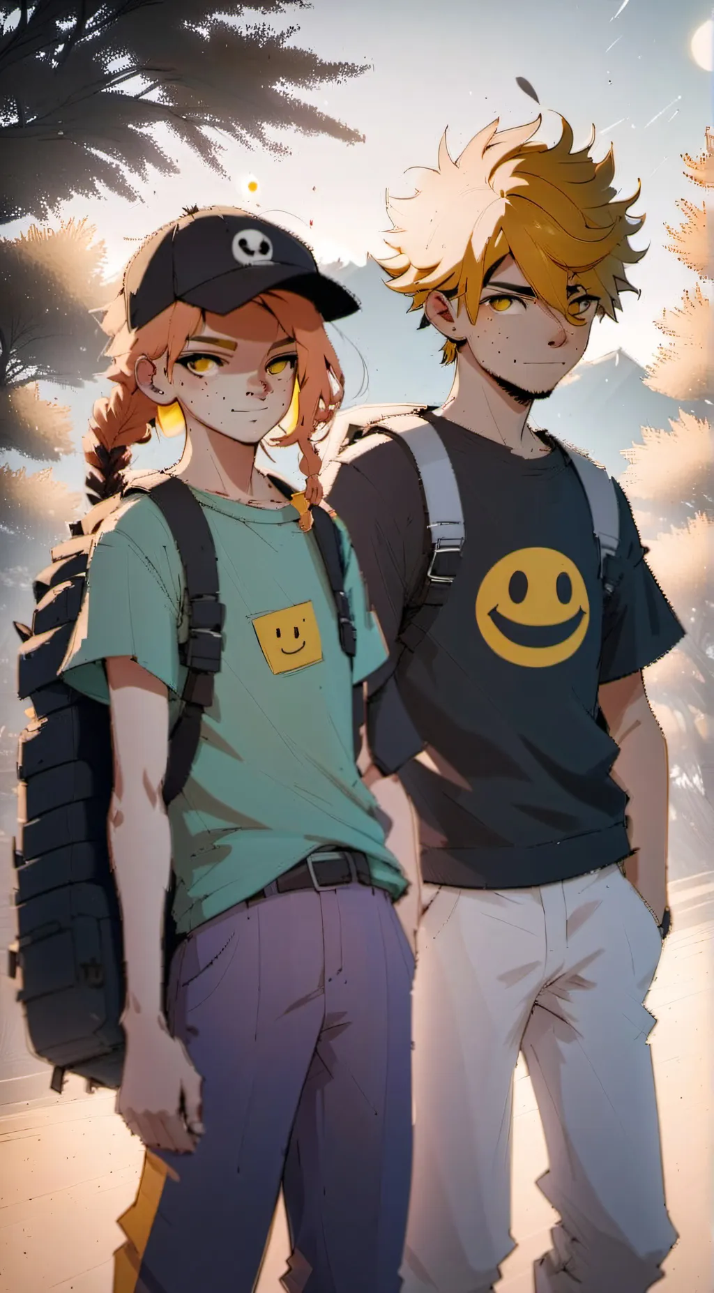 ai character: Ashlynn and Aiden background