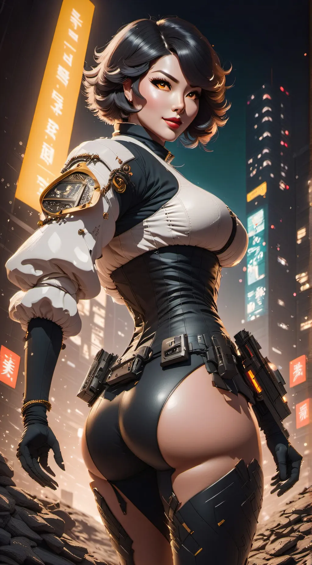 ai character: Tina  background