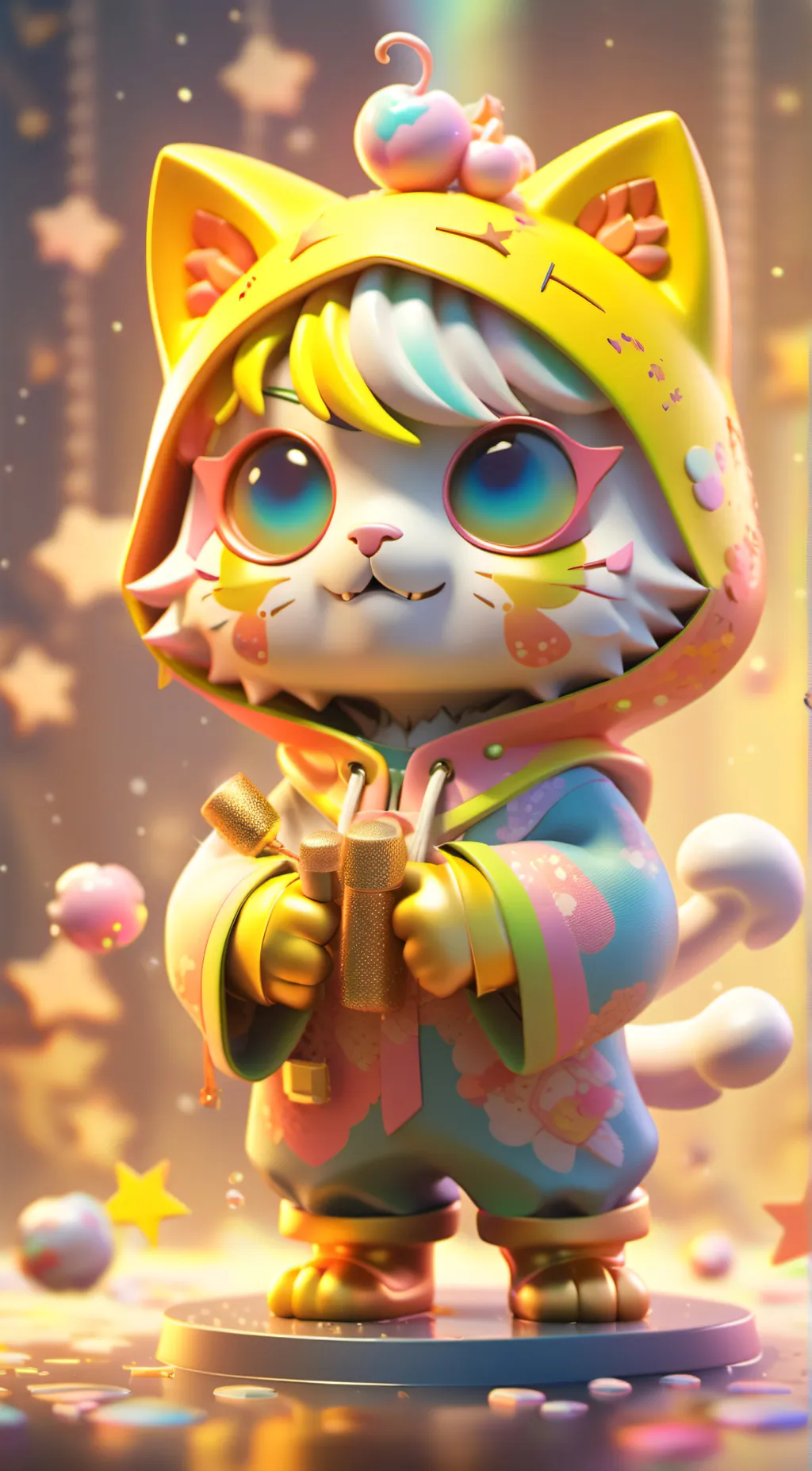 ai character: Zat cat background