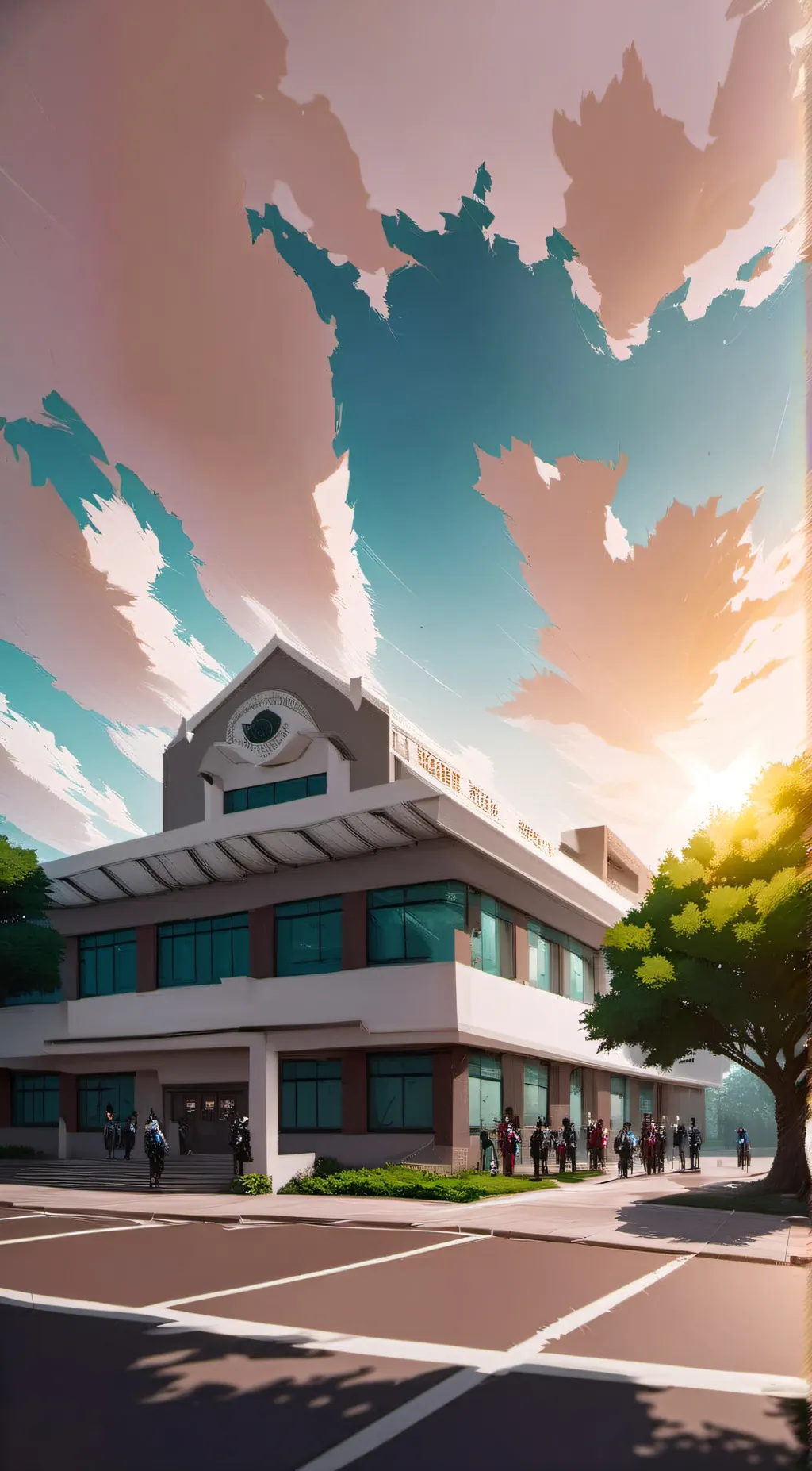 ai character: U.A dorms background