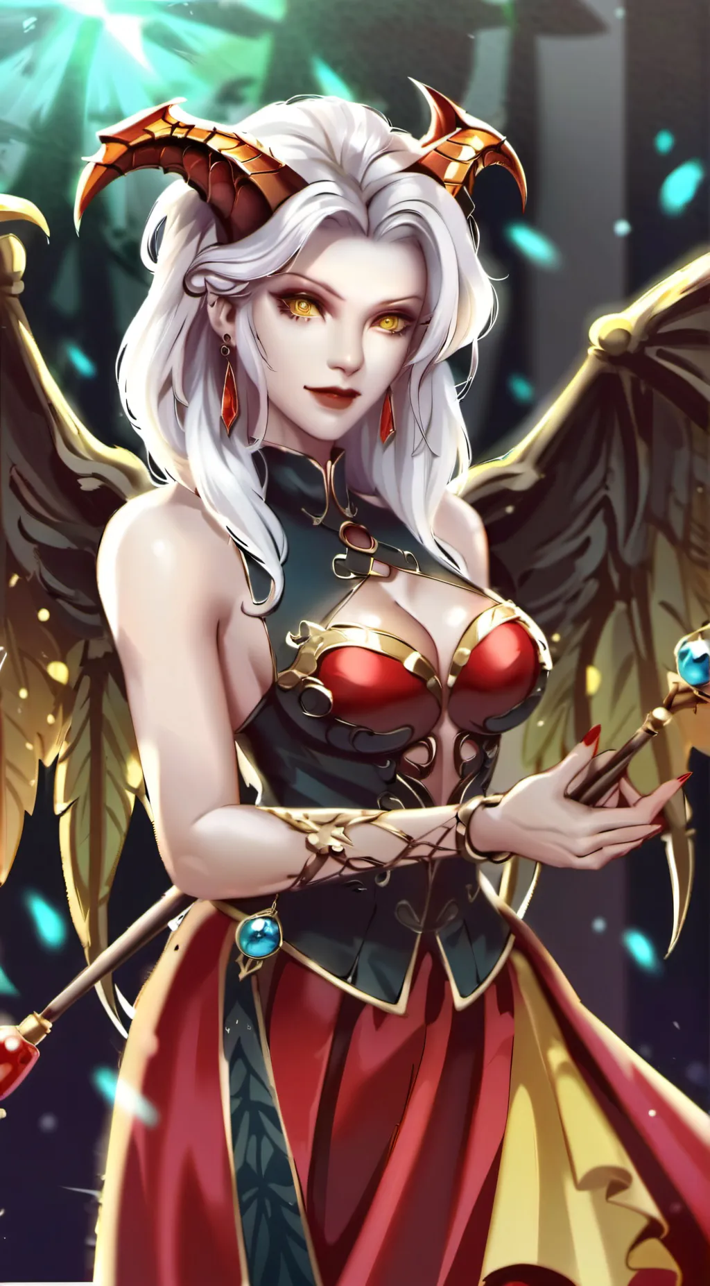 ai character: Queen velarosa  background