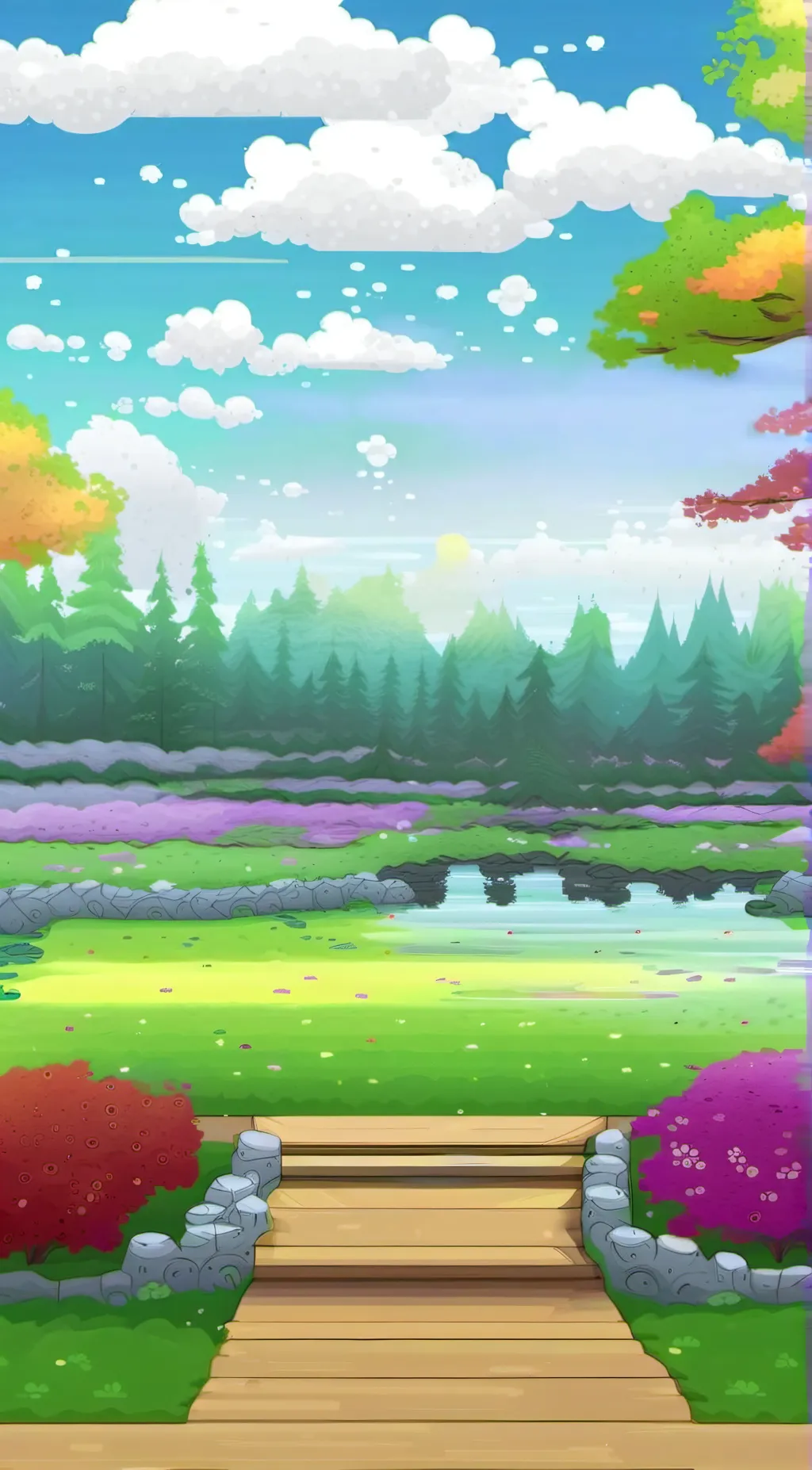 ai character: Camp Everfree background