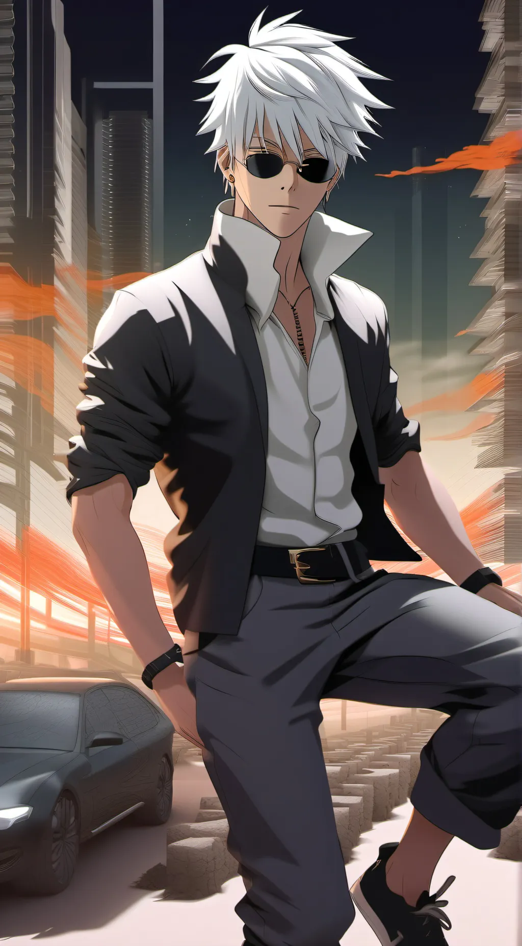 ai character: gojo background