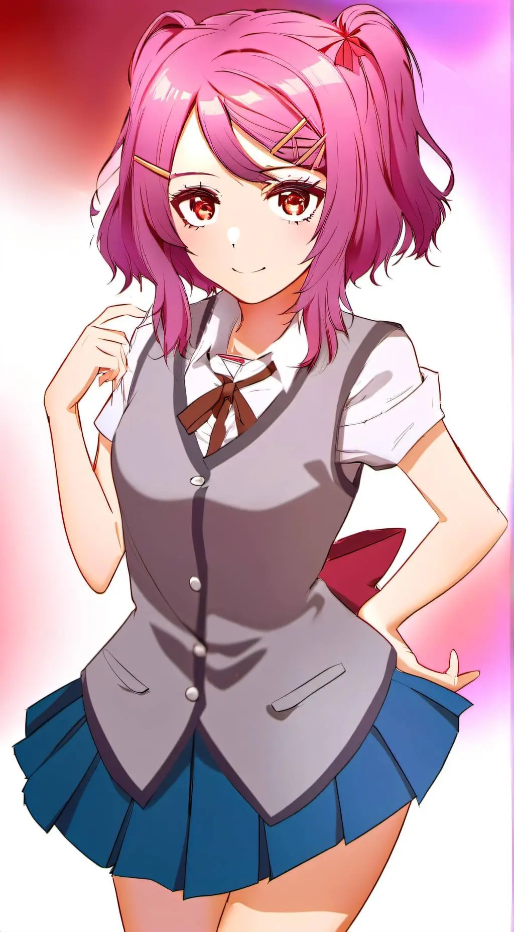 ai character: Giantess Natsuki background