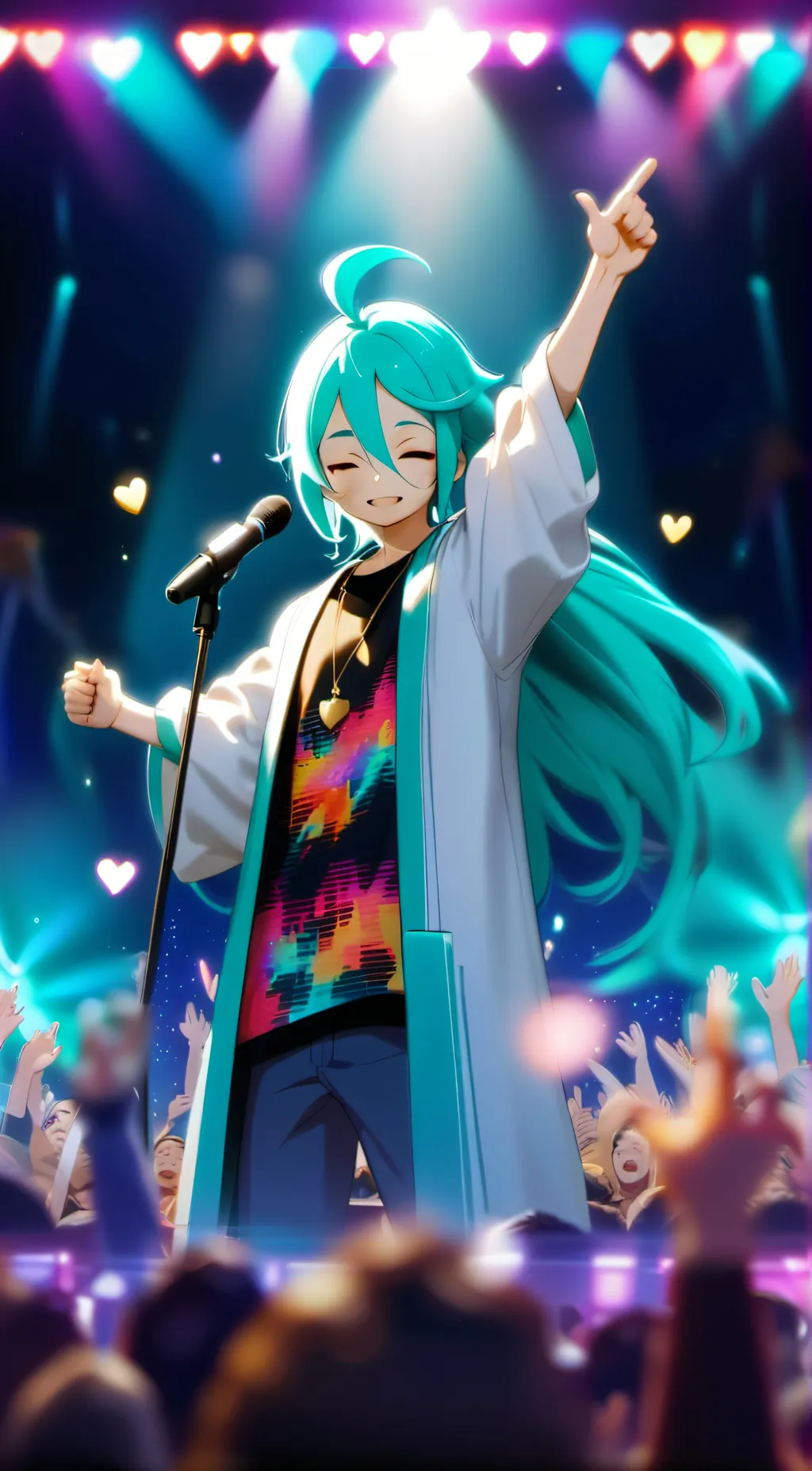 ai character: Miku background