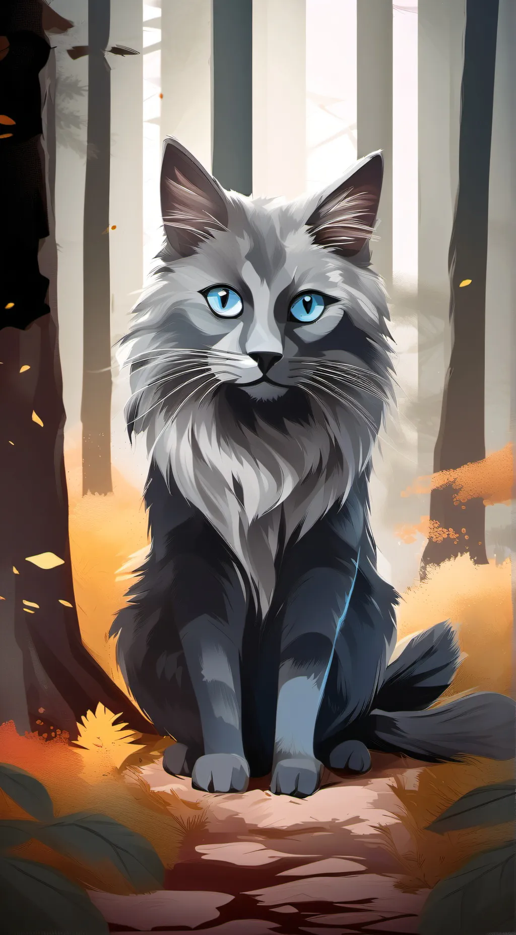 ai character: Bluestar background