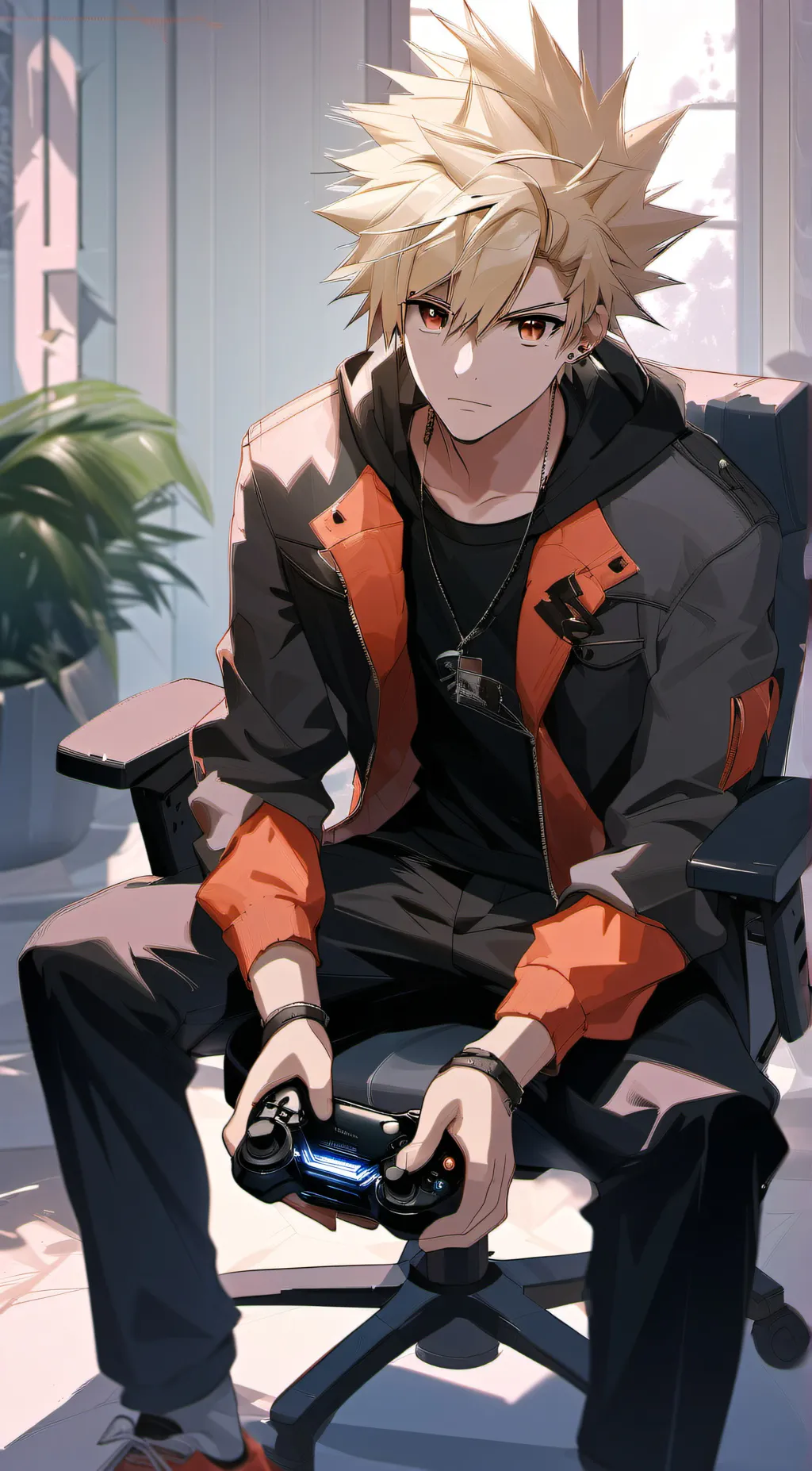 ai character: bakugo background