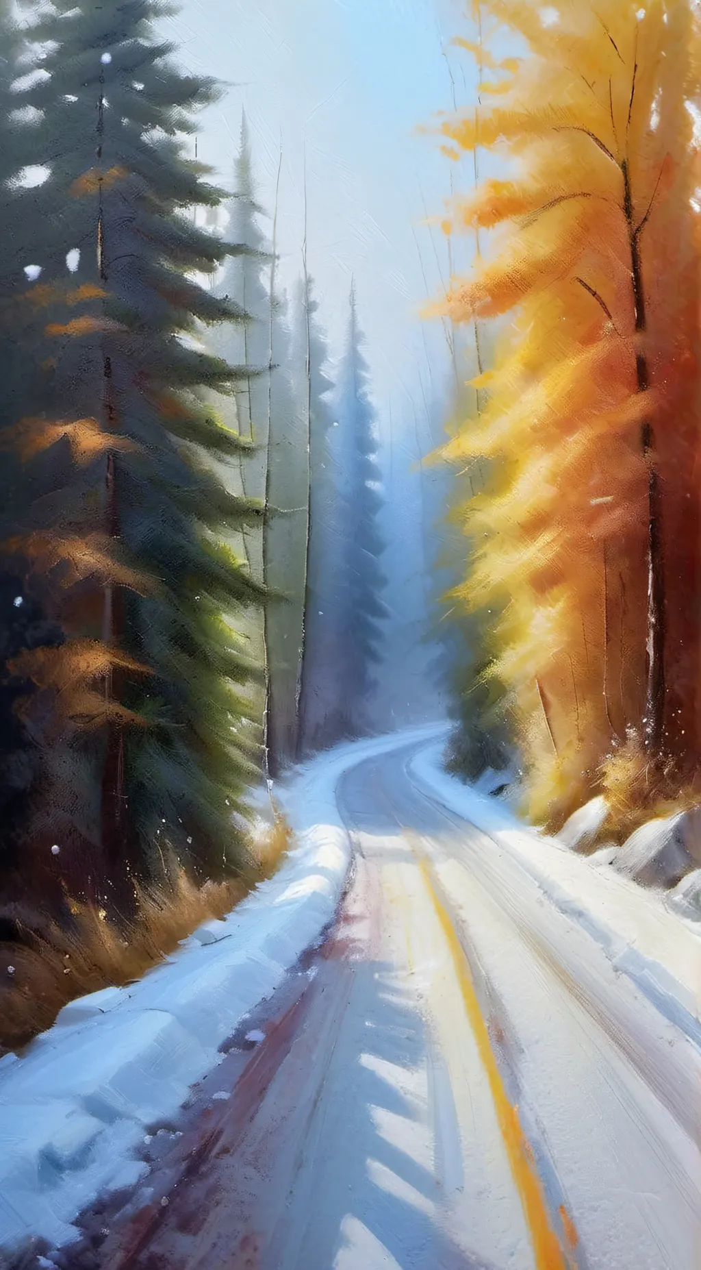 ai character: Kny road trip!~ background