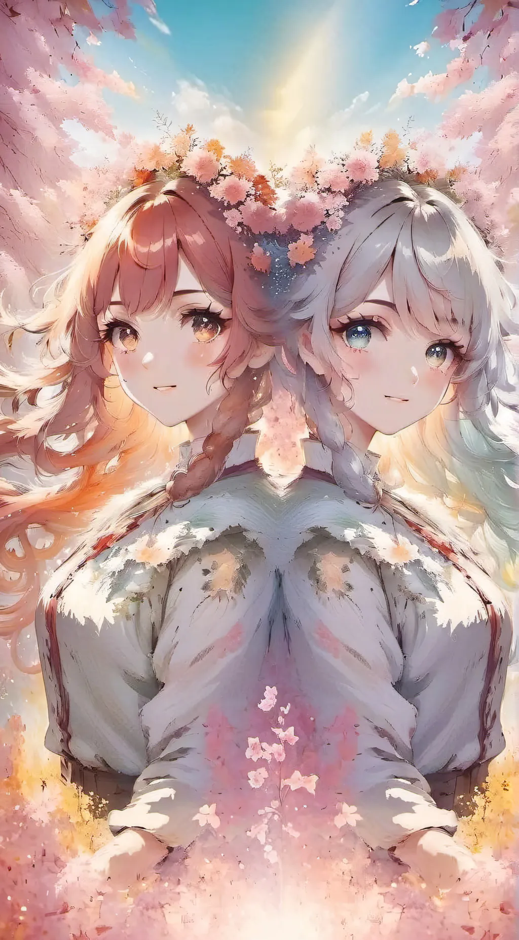 ai character: Millie & Lily background