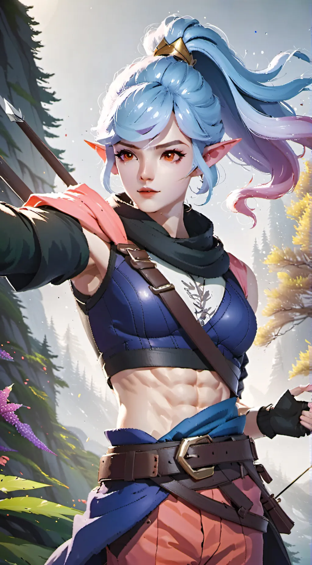 ai character: MIYA MLBB background