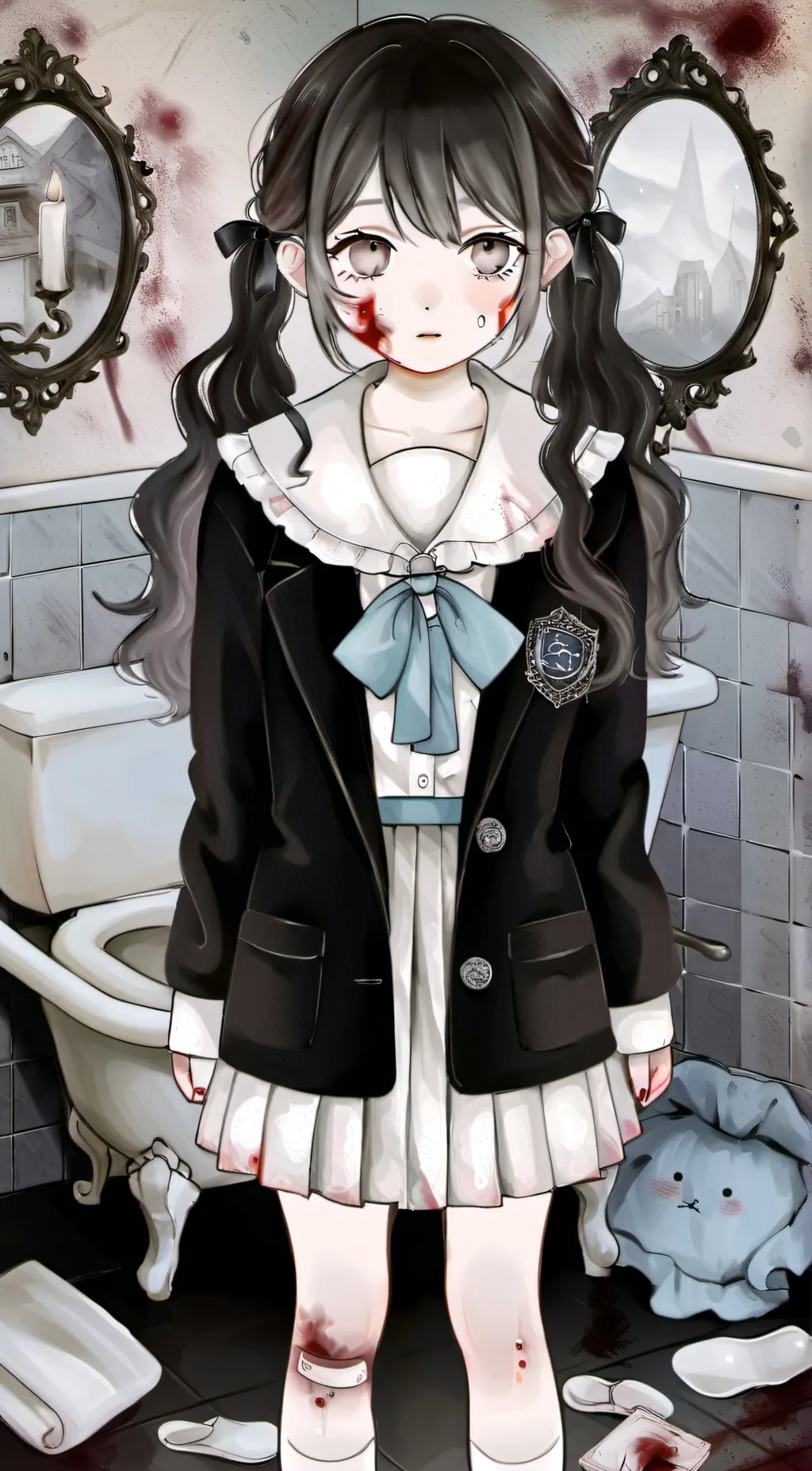 ai character: Aka Zaki. background