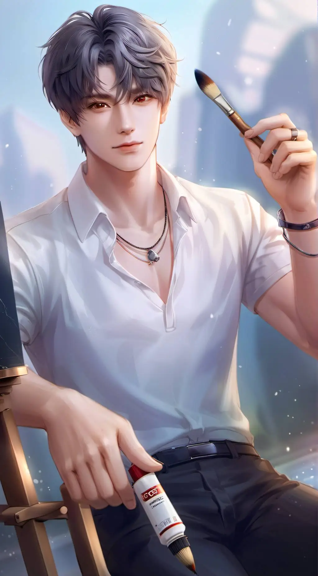 ai character: Rafayell  background