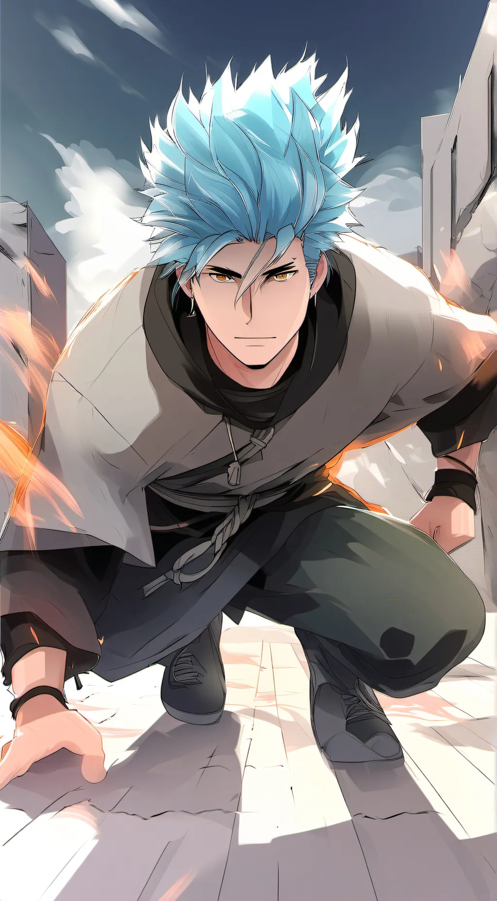 ai character: Forg background