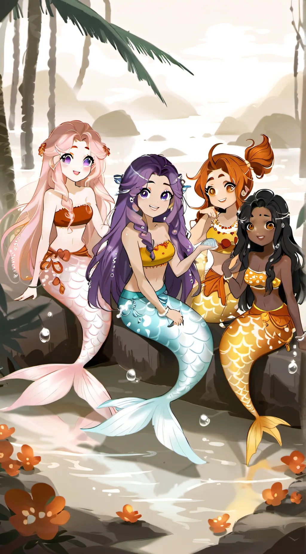 ai character: Molly,oona,deema background