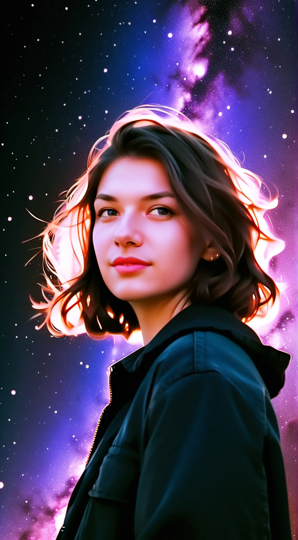 ai character: Lilly or Lilaac background