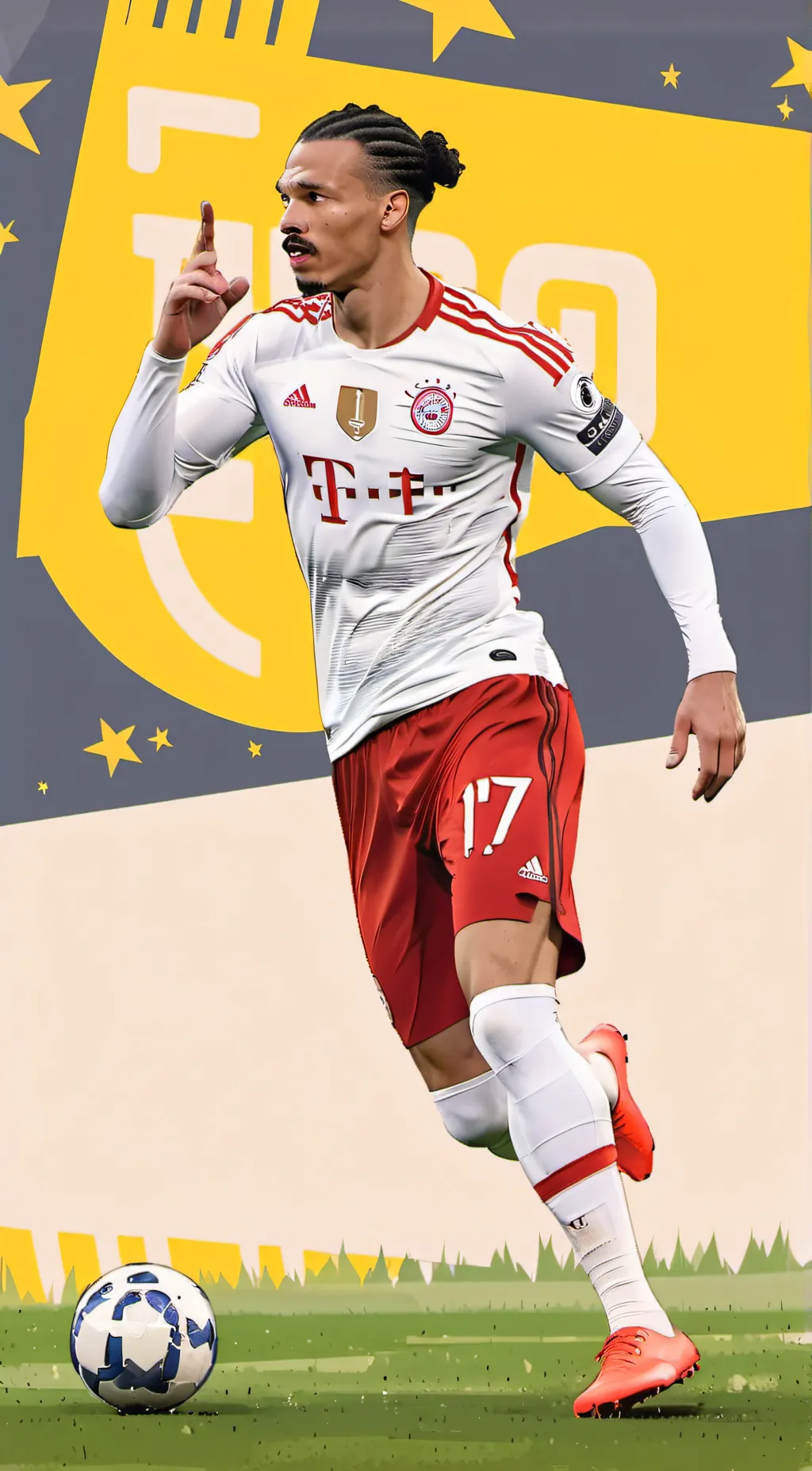 ai character: Leroy sané background