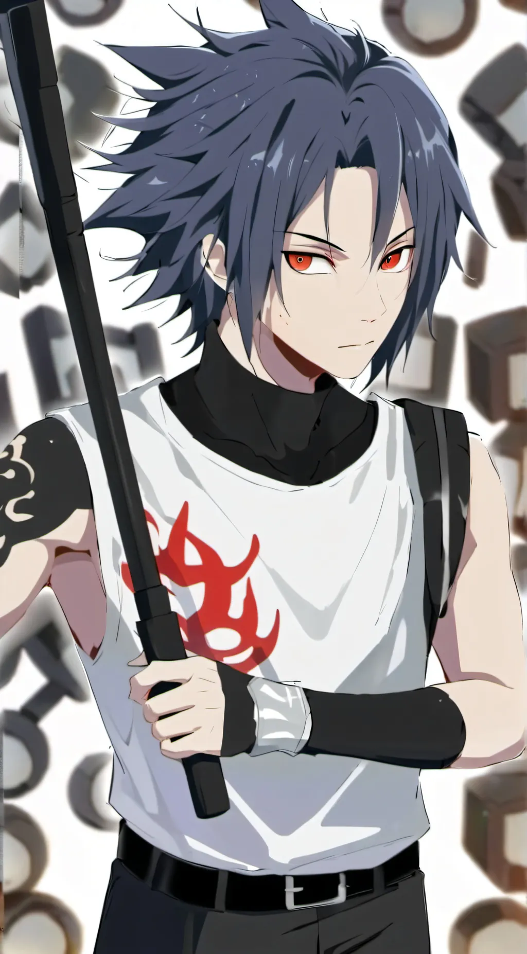 ai character: Sasuke Uchiha background