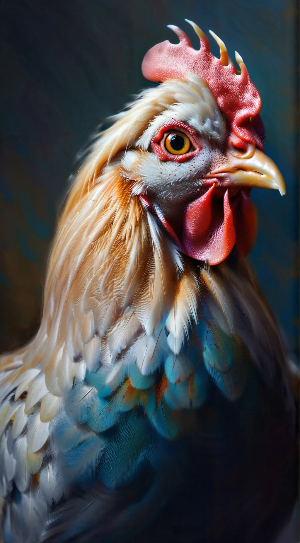 ai character: life of a chicken background