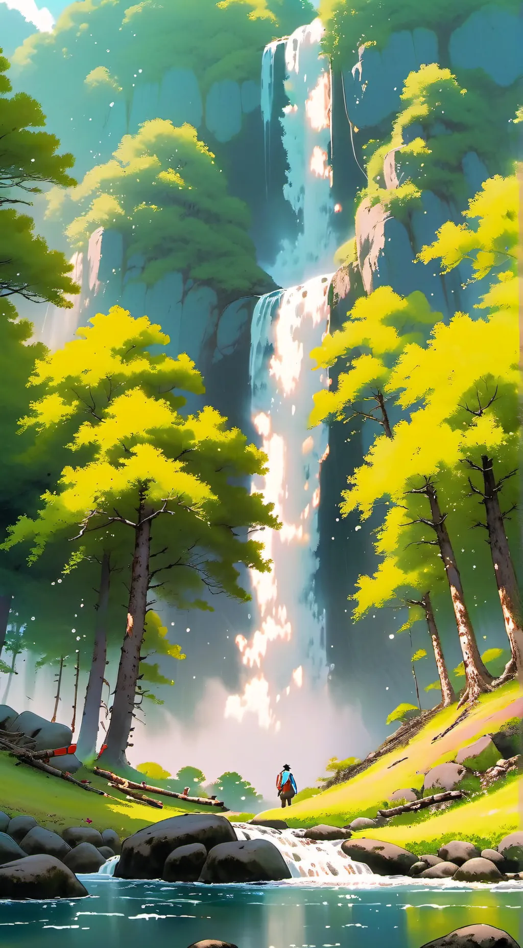 ai character: genshin impact  background