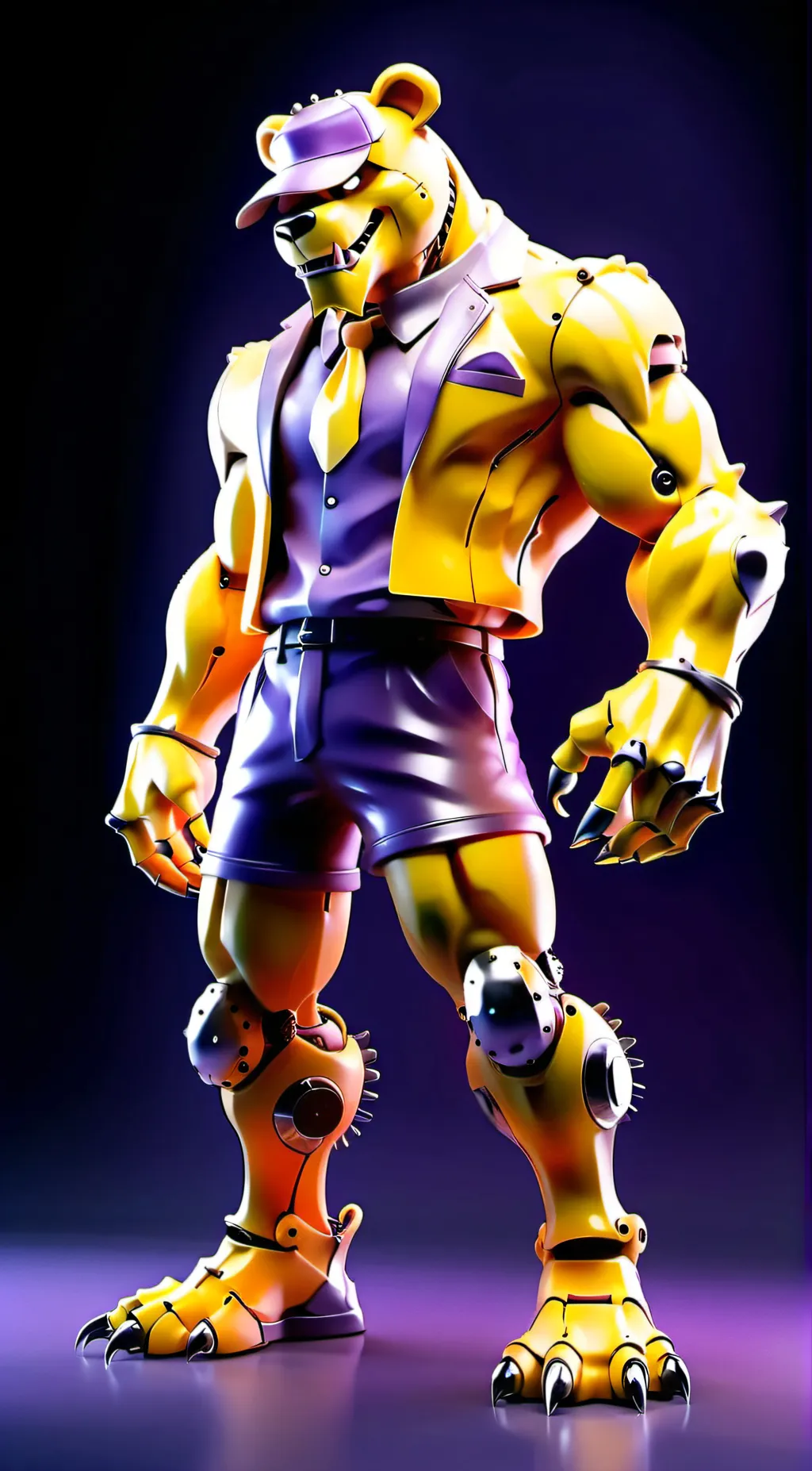 ai character: Nightmare Fredbear background