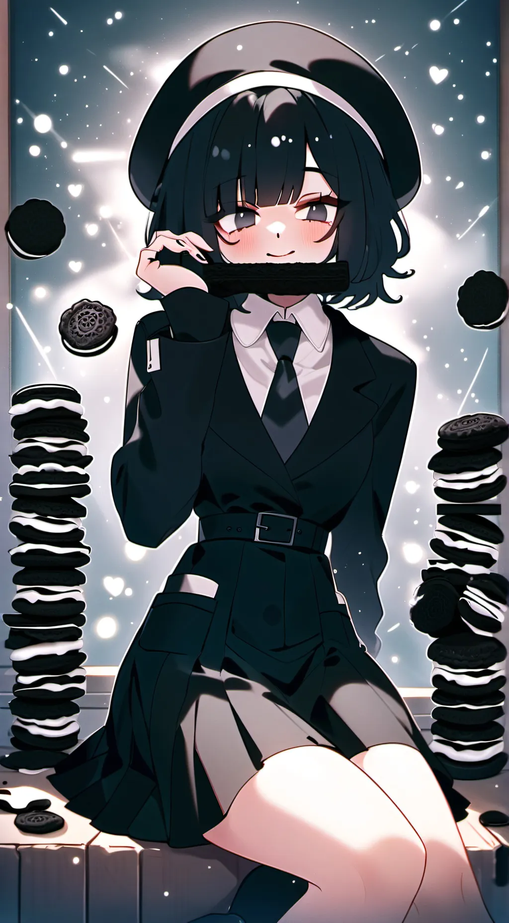 ai character: Miss circle  background