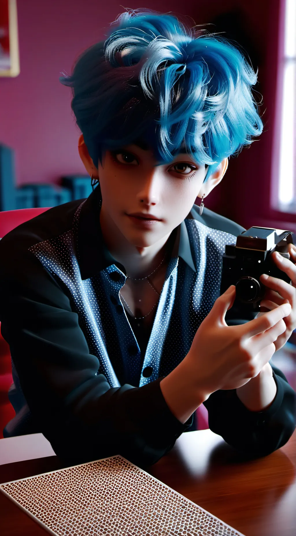 ai character: Asher  background