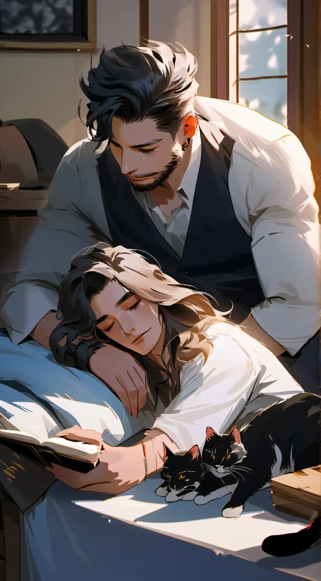 ai character: catnap × dogday  background