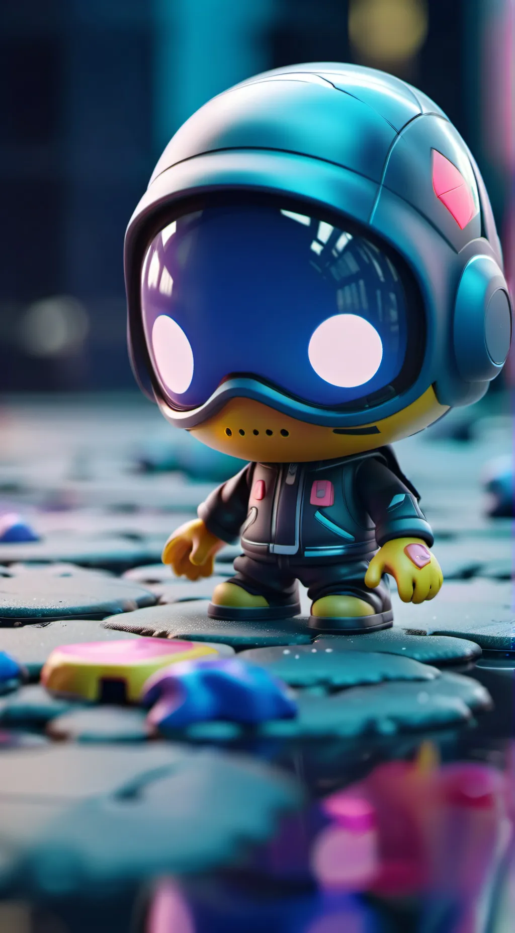 ai character: stickbot background